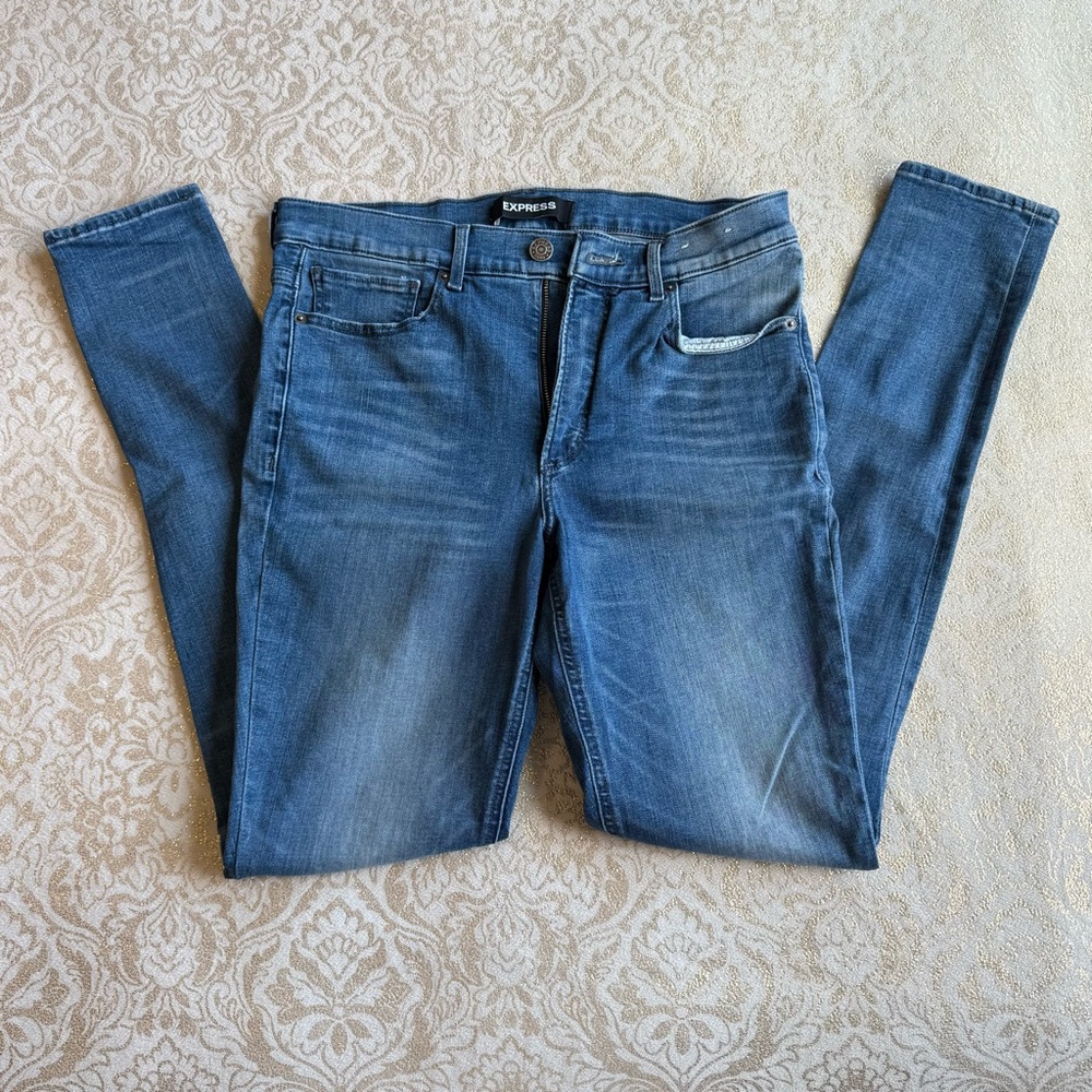 Express High Rise Legging Jeans 10 Long